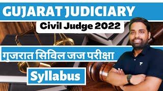 Gujarat Judiciary Exam Pattern 2022  Gujarat Civil judge syllabus 2022  Gujarat Judiciary 2022