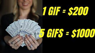 Earn $200 by uploading ONLY ONE GIF Make Money Online FREE