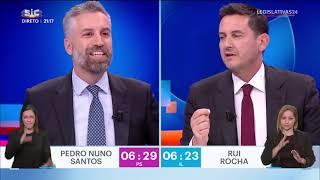 Debate PS vs IL  Pedro Nuno Santos vs Rui Rocha  Eleições Legislativas 2024 - 2024 02 05