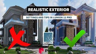 QUICK STEPS TO GET A REALISTIC EXTERIOR RENDER IN LUMION 11 PRO