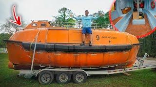 Putting A Homemade Interior In My 64 PERSON LIFEBOAT