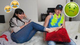 EXTREMELY STINKY FEET PRANK ON BOYFRIEND Will He Tell Me If My Feet Smell Bad...