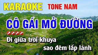 Karaoke Cô Gái Mở Đường Tone Nam Nhạc Sống Phối Hay  Nguyễn Linh