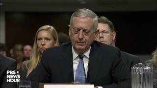 Sen. Claire McCaskill asks retired Marine Gen. James Mattis about women in combat roles