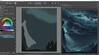 AI Live Painting in Krita - Interactive updates