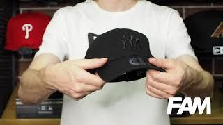 NEW ERA CASUAL CLASSIC MLB NEW YORK YANKEES TEAM BLACK CAP