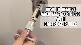 How to remove Moen 1222 cartridge with cartridge puller