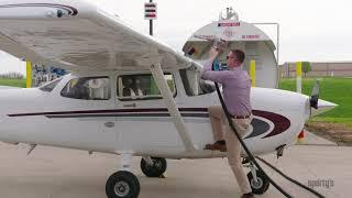 How to use self-serve fuel facilities at the airport – Sportys Private Pilot training tips