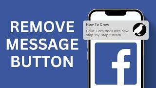 How to Remove message button on Facebook 2024  Hide message button on Facebook Profile