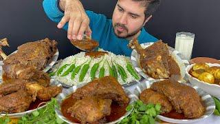 ASMR Eating Spicy 2 Mutton Legs Curry+Spicy Chicken Thai Curry+Spicy Eggs Curry with Rice Mukbang