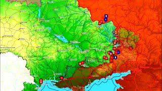 Карта боевых действий. И снова удары по Белгородской области