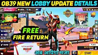 OB 39 UPDATE FREE FIRE  FREE FIRE OB39 UPDATE KB AAYEGA  FREE FIRE NEW EVENT  FF NEW EVENT TODAY