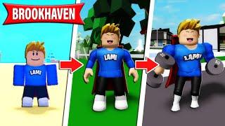 In 100 TAGE zum MUSKELMANN in BROOKHAVEN Roblox Brookhaven RP  Story Deutsch