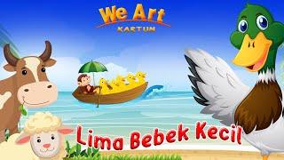 Lima Bebek Kecil - Five Little Ducks - Lagu anak terpopuler  WE ART KARTUN