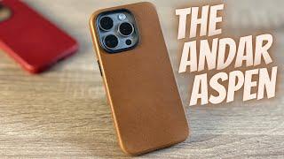 iPhone 15 Pro - Fine Leather MagSage Case Andar Aspen