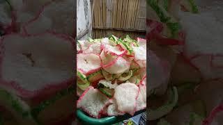 krupuk nasi sisa tanpa dicampur bleng