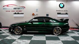 R33 SKYLINE WRAPPED MIDNIGHT GREEN