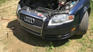 REMOVE headlight from an A4 Audi b7 changing bulbs TRICKY