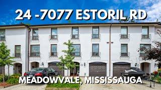 Spacious Townhouse in Meadowvale Mississauga  24-7077 Estoril Rd