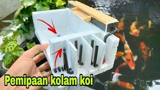 Simple koi pond piping to keep the koi pond water clear  koi pond circulation system