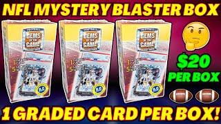 *1 GRADED CARD PER BOX 2024 GEMS OF THE GAME FOOTBALL MYSTERY BLASTER BOX