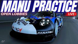 LIVE GT7  OPEN LOBBY MANUFACTURERS CUP PRACTICE - DEEP FOREST RACEWAY