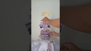 Money cake uang tarik #diy #buketuang #buketwisuda #videoshorts