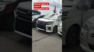 Битые машины в порту Владивостока #автоподзаказ #японскоеавто #автоизяпонии #правыйруль #распил