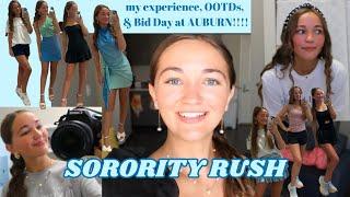 AUBURN RUSH  Sorority Recruitment Vlog my experience OOTDs Bid Day  2023