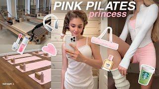 живу как pink pilates princess  пилатес розовая эстетика уход за собой и матча