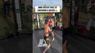 MMA Fighter vs Judo Blackbelt Wait the End? #mma #mixedmartialarts #mmafight #judoka