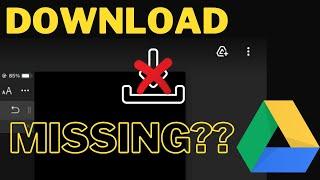 Download option missing in Google Drive??? How to download video  English