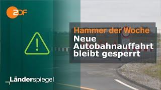 Neue Autobahnauffahrt bleibt gesperrt  Hammer der Woche vom 23.03.24  ZDF