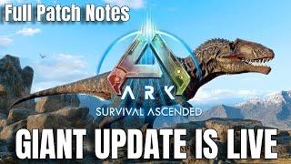 ARKS *GIANT* Update is Now LIVE - Huge Balance Changes and Fixes