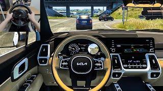 Euro Truck Simulator 2 - KIA Sorento Hybrid Steering Wheel Gameplay