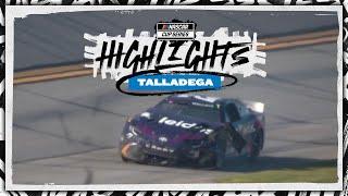 Erik Jones Bubba Wallace wreck while drafting with other Toyotas