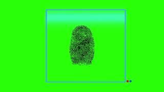 Ultra HD Thumb Scanning Green Screen Background  4K Thumb Scanning Green Screen Background Video