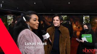 Lukas Haas talks mental health & love for acting at the Babylon Movie Premier  SHEEN EXCLUSIVE