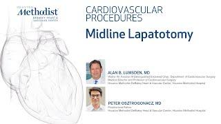 Midline laparotomy Alan B Lumsden MD Peter Osztrogonacz MD