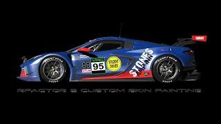 rFactor 2 custom skin painting with GIMP part 3 regions in detail - English version