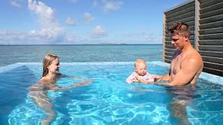 Baby Swim Lessons in the Maldives Getting Comfortable in Water