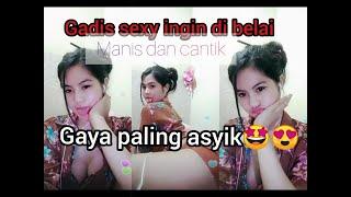 Gadis ini minta belaian goyangannya mantap. cantik manis sexy dan hot