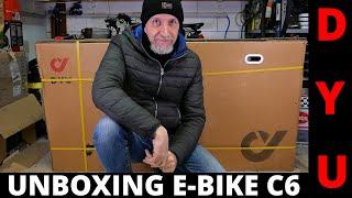 Unboxing E-Bike DYU C6. Bicicletta elettrica DYU C6 city bike