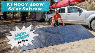 Renogy 400W Lightweight Portable Solar Suitcase Review - Perfect for Solar Ready RVs & Vanlife