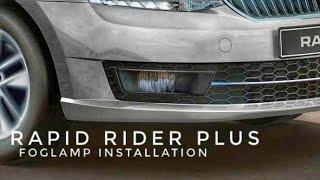 Fog lamp installation  Skoda Rapid Rider