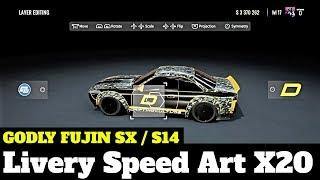 CarX Drift Racing On Ps4 GODLY FUJIN SXS14  Livery Speed Art