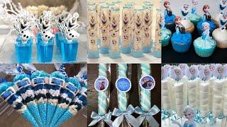 ️35 IDEIAS DECORAÇÃO FESTA FROZEN SIMPLES E BARATA