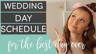 Wedding Day Timeline What to Include and How to Create it