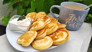 Оладьи на молоке очень пышные и воздушные без дрожжей  pancakes with milk