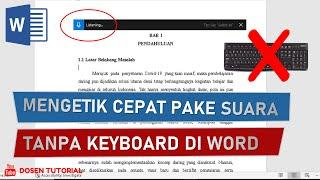 Cara Mengetik Menggunakan Suara di Word NEW